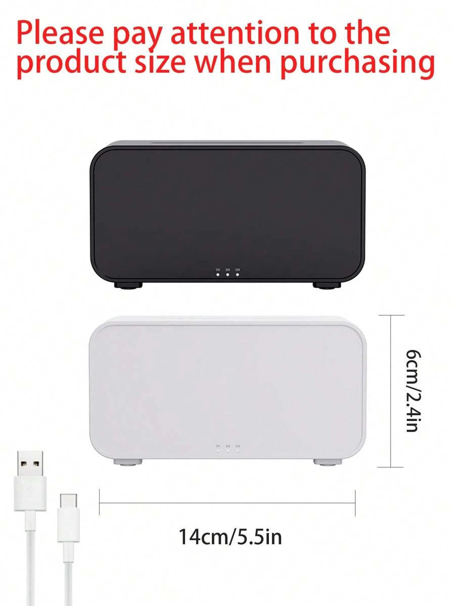 1pc LED 7-Color Flame Aromatherapy Machine USB Powered With Timer Humidifier For Bedroom Study Office Yoga Aromatic Diffuser