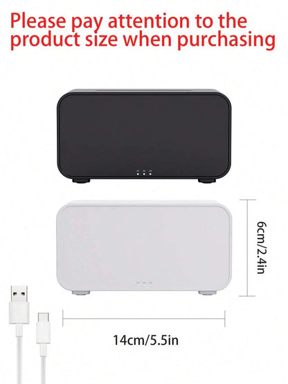 1pc LED 7-Color Flame Aromatherapy Machine USB Powered With Timer Humidifier For Bedroom Study Office Yoga Aromatic Diffuser